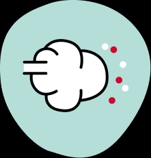 Unpleasant pest odor icon