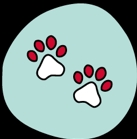 Harm to pets paw print icon