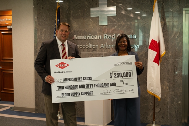 2023 Orkin Check Presentation to the American Red Cross