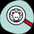Rodent inspection icon