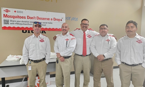 Los Angeles Orkin team blood donation