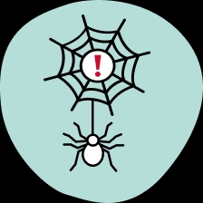 Fear of spiders icon